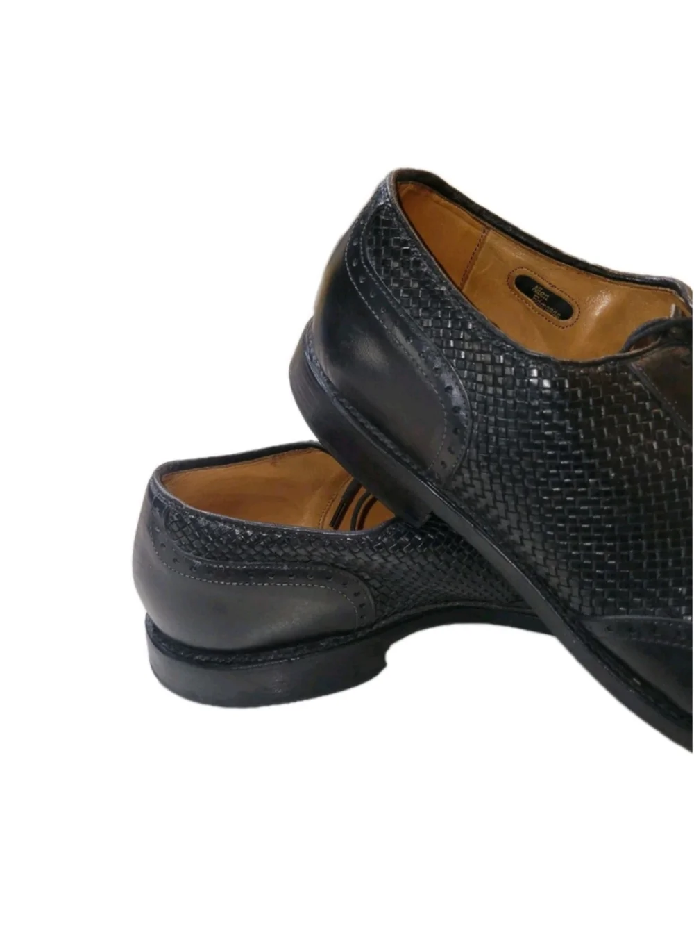 ALLEN EDMONDS Hampstead Men's Black Lace-Up Genuine Leather Oxford Shoes Size 12